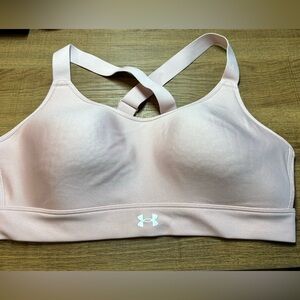 NWOT Under Armour pink sports bra size L